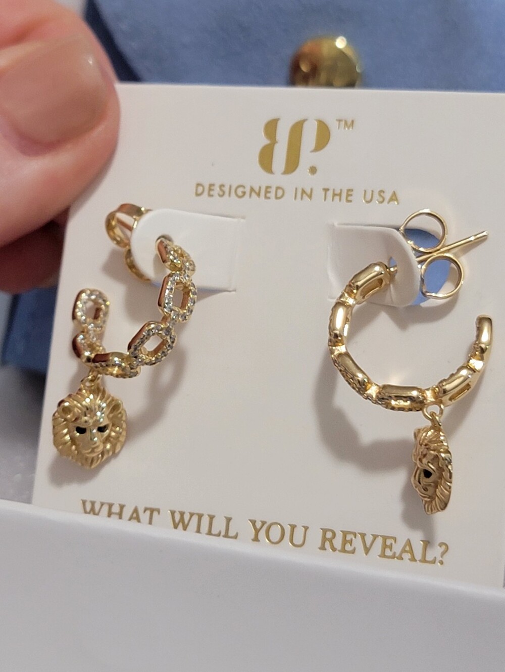Bomb Party Sterling Club Gold Earrings